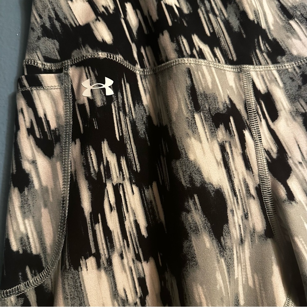 Under Armour Capri Leggings w/ Pocket Gray High Rise Women's Size 1x